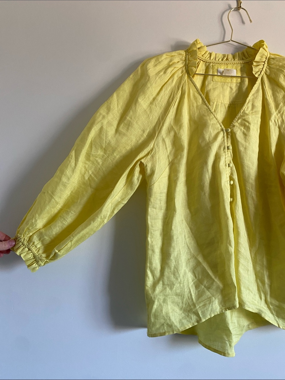 Maeve Linen The Audie Puff Blouse - Picture 4 of 9